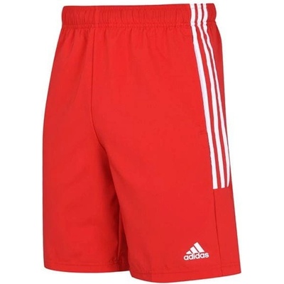 adidas Mens 3-Stripes shorts Red/White