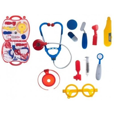 Teddies Комплект доктор/лекар пластмаса в пластмасов куфар