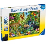 Ravensburger Пъзел Ravensburger от 200 XXL части - Животни в джунглата (16687) - baby