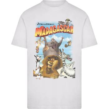 MERCHCODE Тениска Madagascar Distressed Tee white XXLUB-MC1554-00220 - Черен, размер L
