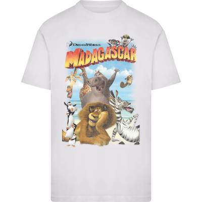 MERCHCODE Тениска Madagascar Distressed Tee white XXLUB-MC1554-00220 - Черен, размер L