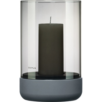 blomus Лампион за свещи Calma 20 см стоманеносив (66230)