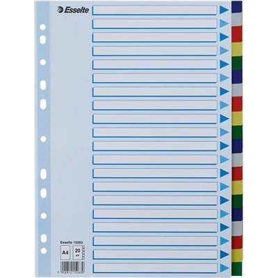 ESSELTE Регистър esselte a/4 пластмаса 20 броя 15263 (15263)