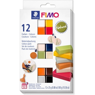 FIMO К-т глина Staedtler Fimo Soft, 12цв. х 25g, Natural (28008-А-NATURAL)