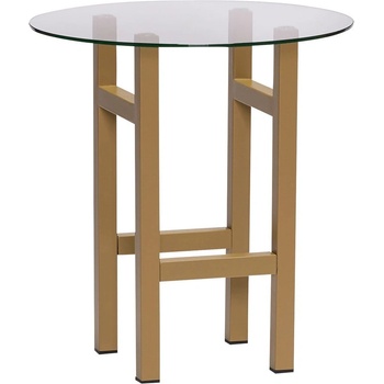 Hübsch Кръгла странична масичка със стъклен плот ø 40 cm Elevate - Hübsch (021909)