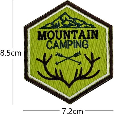 WARAGOD Vyšívaná nášivka Mountain Camping 04