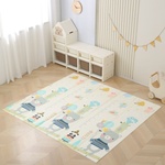 Pepita сгъваема двустранна постелка за игра 180x200cm - Мечета и приказна гора (KF-M1820H)