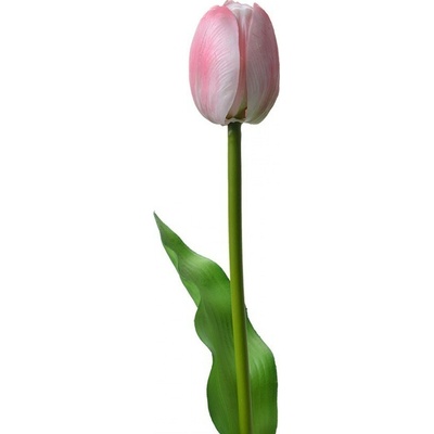 Umelá kvetina svetlo ružový tulipán Tulip Pink - 4*4*32 cm - Clayre & Eef