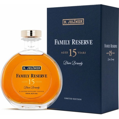 R. Jelínek Slivovica 15y Family Reserva 45,3% 0,7 l (kazeta)
