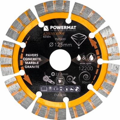 Powermat Diamantový řezný kotouč 125 mm PM-TDCS-1255T