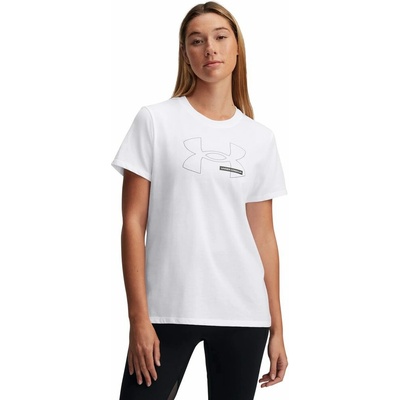 UNDER ARMOUR UA Rival Outline SS bílá
