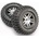 Traxxas колело 2.2/3.0", джанта SCT Split-Spoke сатенено-черна, гума KM2 (2) (2WD предни)