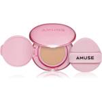 AMUSE Dew Power Vegan Cushion дълготраен грим в гъбичка за освежаване и изглаждане на кожата цвят 02 Healthy 15 гр