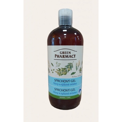 Green Pharmacy Body Care Olive & Rice Milk sprchový gél 0% Parabens Silicones PEG 500 ml