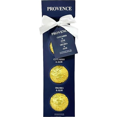Provence Šumivá bomba do kúpeľa uhorka, aloe 3 x 90 g