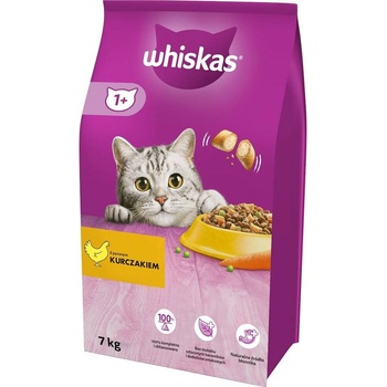 Whiskas WHISKAS Cat Adult гранули за котки, пилешко, 7 kg