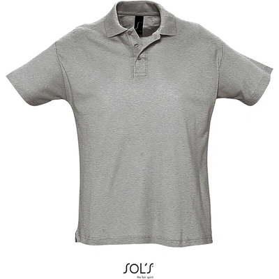 SOL's polokošile Summer II piqué krátký rukáv pánská grey melang