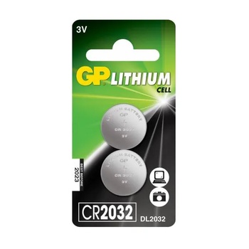 GP Batteries b15323 cr2032 литиева клетка с бутон 2бр/блистер (gpcr2032-bl2)