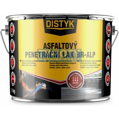 Distyk Asfaltový penetrační lak BR-ALP - 8 kg černá, plechovka