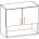 Bogdan Furniture Europe Горен двоен шкаф с ниша Alina 60B-E20