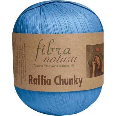 Fibra Natura Raffia Chunky 114-12 sytá modrá