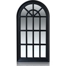 Casa Chic Savile Огледало с френски прозорец Дървена рамка 86 x 46 см (MIR-WIN-46X86-BLK) (MIR-WIN-46X86-BLK)