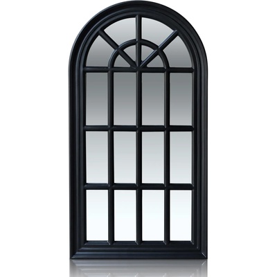 Casa Chic Savile Огледало с френски прозорец Дървена рамка 86 x 46 см (MIR-WIN-46X86-BLK) (MIR-WIN-46X86-BLK)