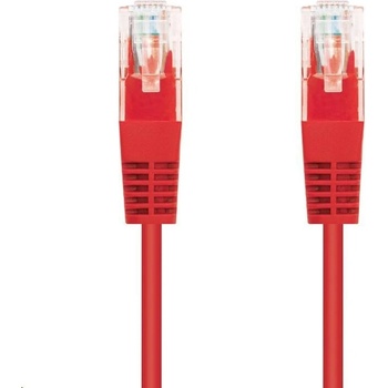 C-TECH CB-PP5-5R patch, Cat5e, UTP, 5m, červený
