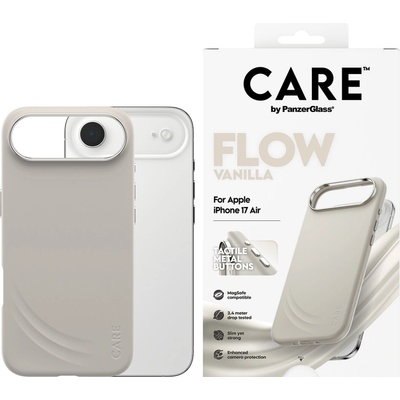 PanzerGlass CARE - Puzdro FLOW s MagSafe pre iPhone 17 Air, vanilla, béžová CR48218