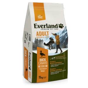 EverLand Adult Dog Medium & Large Breeds Duck - Пълноценна супер премиум храна за кучета от средни и едри породи с патешко 15 кг