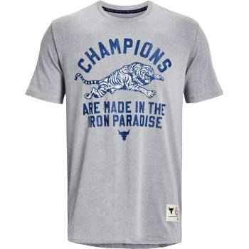 Under Armour Тениска Under Armour Men's Rock Champ Regular Fit T-Shirt - Steel Light