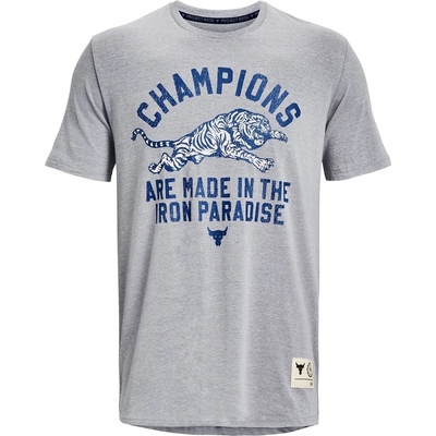 Under Armour Тениска Under Armour Men's Rock Champ Regular Fit T-Shirt - Steel Light