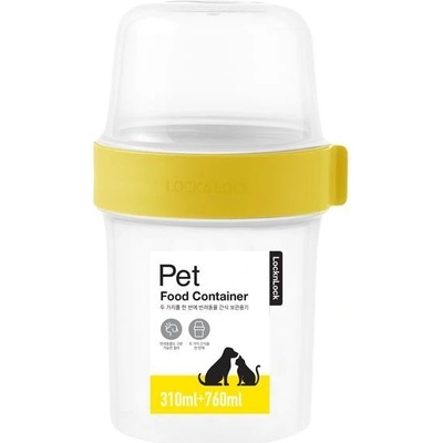 Lock&Lock Dóza na granule LOCK PET 2v1 560+310 ml