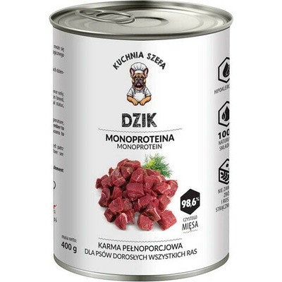 Kuchnia Szefa Dzik Monoproteinová 400 g