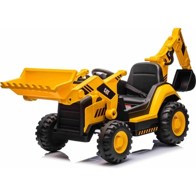 Beneo elektrický Bagr Caterpillar se svahovací i výkopovou lžící žlutá