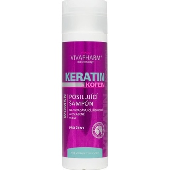 Vivaco kofeínový šampón s keratínom 200 ml