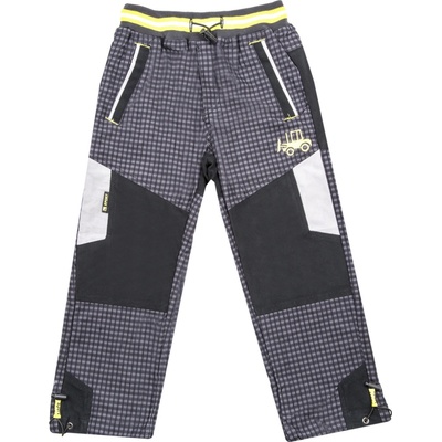 Chlapecké outdoorové kalhoty GRACE B 84267 šedá červený pas Šedá