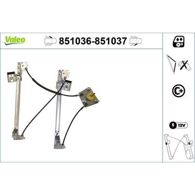 Zvedací zařízení oken VALEO 851037