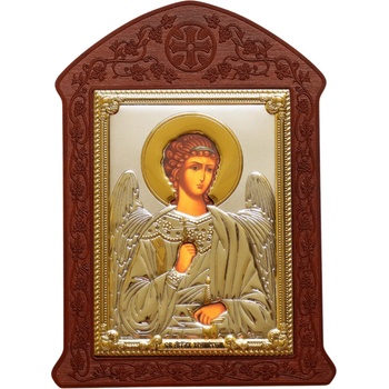 Image 1 of Свети Ангел Хранител с mdf дърворезба (is31247-o)