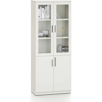 RFG Шкаф Monaco RFG, 800 х 400 х 2000 mm, бял, със стъклени врати