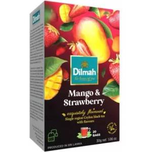 Dilmah Черен чай Dilmah с манго и ягода 20x1.5 г