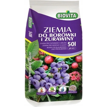 BIOVITA Substrát na čučoriedky a brusnice 50 l