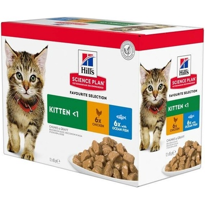 Hill's SP Cat Kitten Chicken & Ocean Fish 12 x 85 g