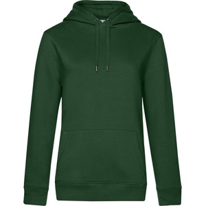 B&C Collection B&c queen hooded_° / Дамски суичър с качулка - бутилково зелено m (01w02q54002)