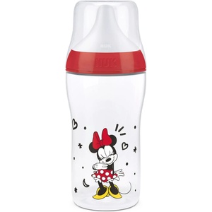 Nuk Бебешко шише Nuk Perfect Match - Temperature Control, 260 ml, PP, 3+м, Мини, червено (10216336) - baby