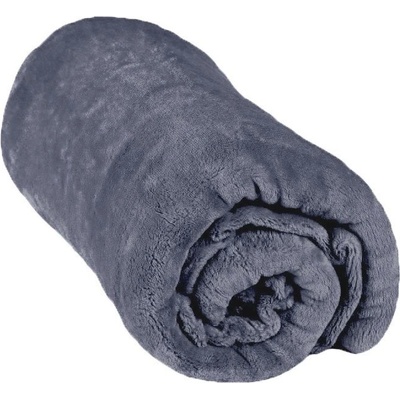 Pragati Fashion mikroflanel tmavě šedá Deka 150x200