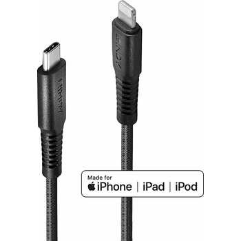 Lindy Кабел Lindy, от USB-C(м) към Lightning(м), 2m, 60W, черен (31287)