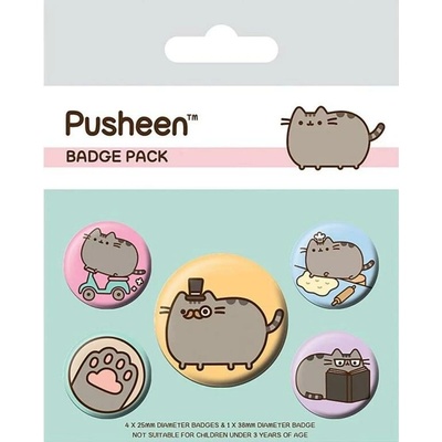 Odznaky set Pusheen - Fancy