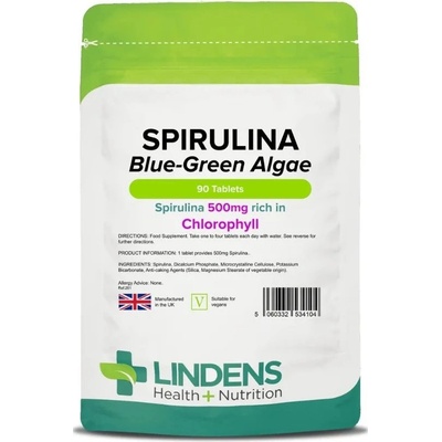 LINDENS Health + Nutrition Spirulina 500 mg 90 tablet