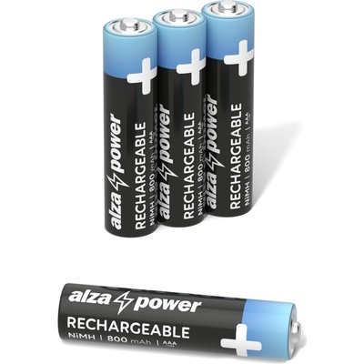 AlzaPower Rechargeable HR03 (AAA) 800 mAh 4ks – Zboží Živě